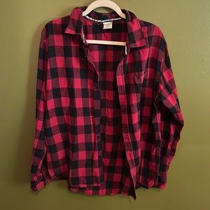 Rustic Blue size L Red and Black flannel